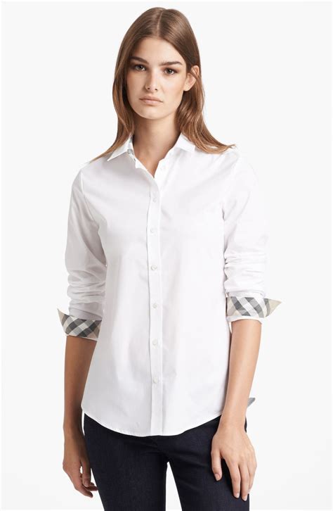 womens burberry tshirt|burberry women's shirt nordstrom.